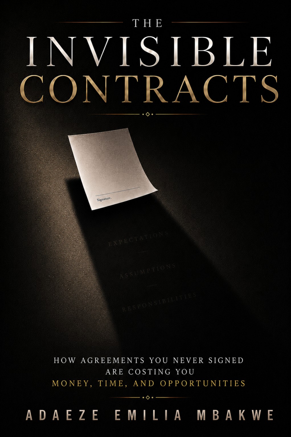 THE INVISIBLE CONTRACTS cover